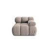MODUL rechts Bellis aus Samt beige - Beige, Textil (94/70/94cm) - Micadoni
