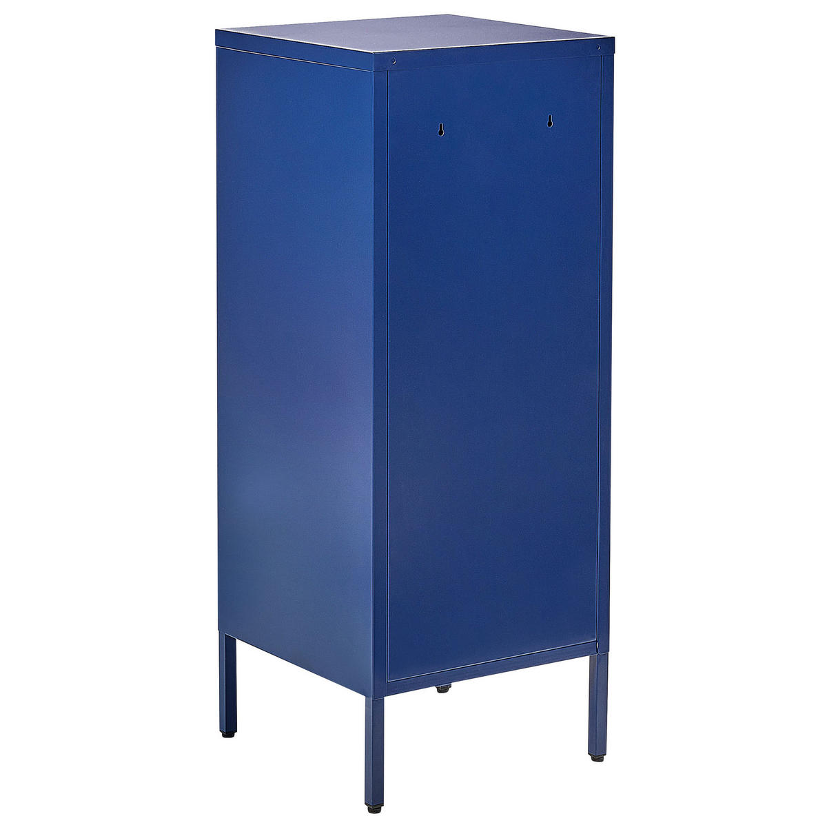AKTENSCHRANK Marineblau 2 Türen Huron - Blau, Metall (40/102/40cm) - Beliani