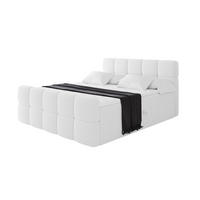 BOXBETT mit Matratze H3 - FAMA-Z - 160x200 cm Weiß Quelle - Weiß, Holzwerkstoff (160/200cm) - ALTDECOR