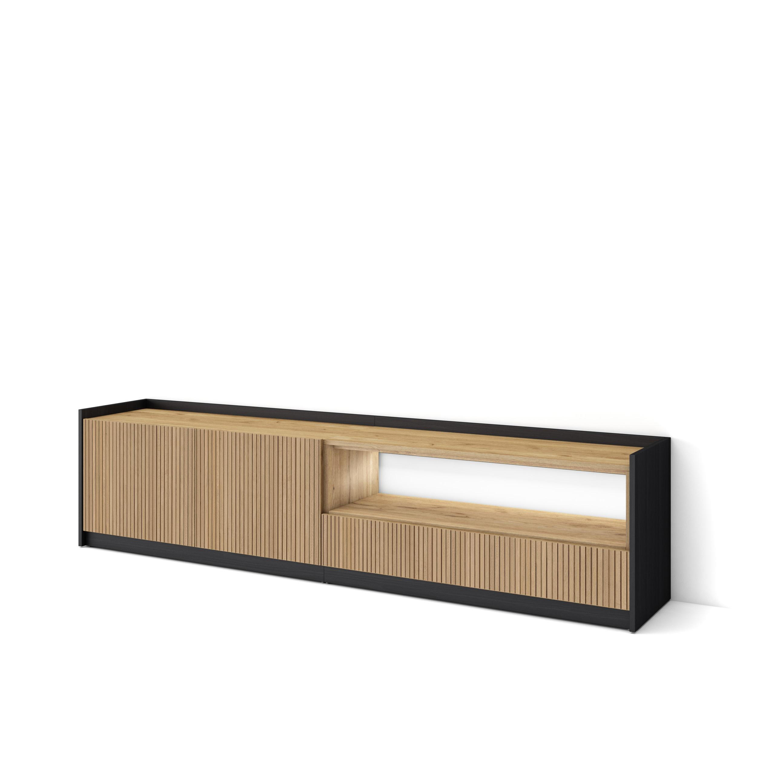 Skraut Home Lowboard, Eiche 207x50x37 cm