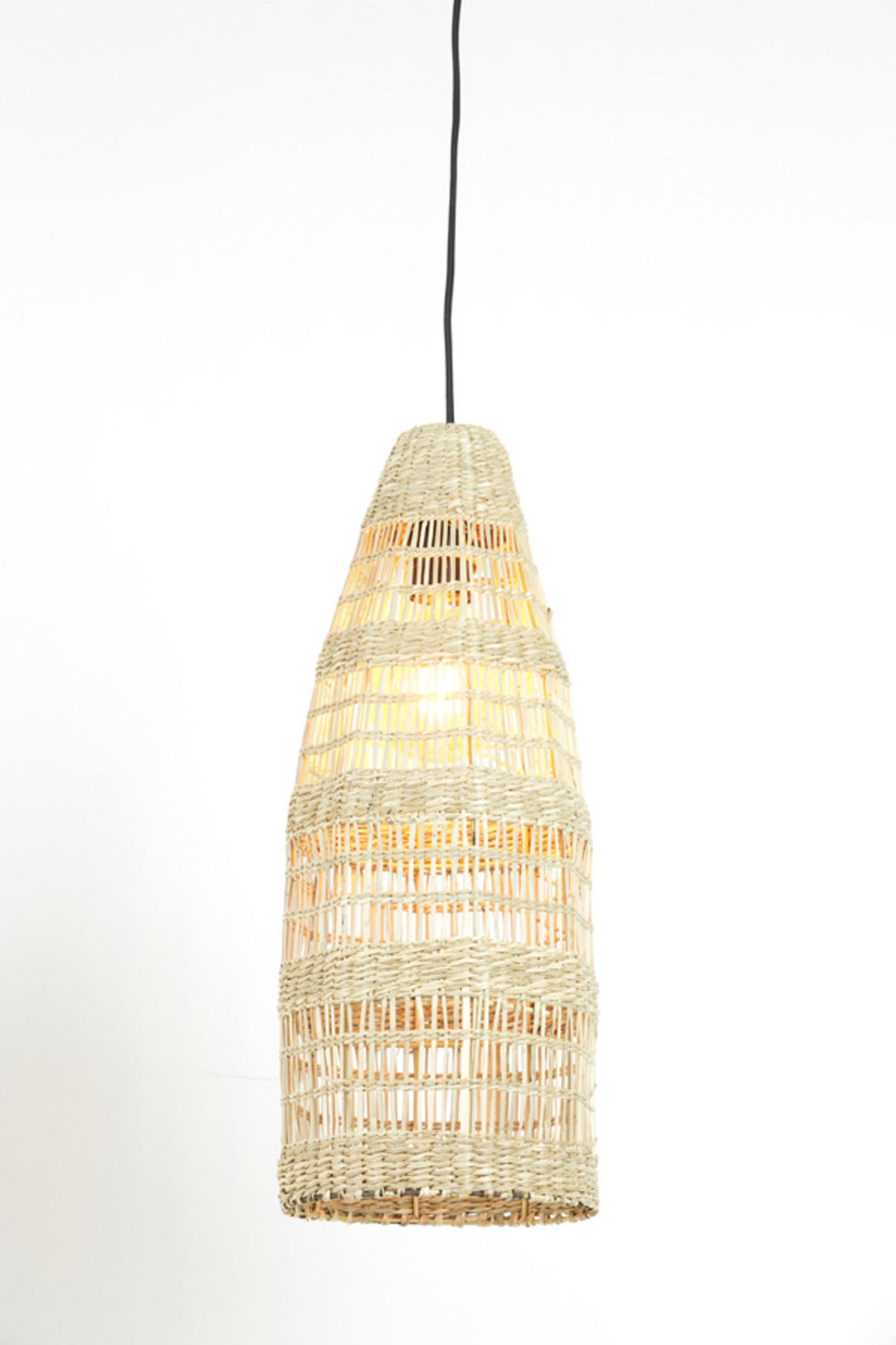 HÄNGELAMPE Latika Braun Ø20/52 cm - Braun, Holz (20/20/52cm) - Light & Living