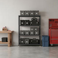 SCHRAUBREGAL PANDA MID | HxBxT 150x110x50cm | 4 Fachböden | Fachlast 90kg | Anthrazit - Anthrazit, Metall (110/150/50cm) - PROREGAL