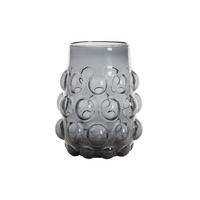GLASVASE HAROA Ø24x30 cm, Glas, Grau - Grau, Glas (24/30cm) - Light & Living