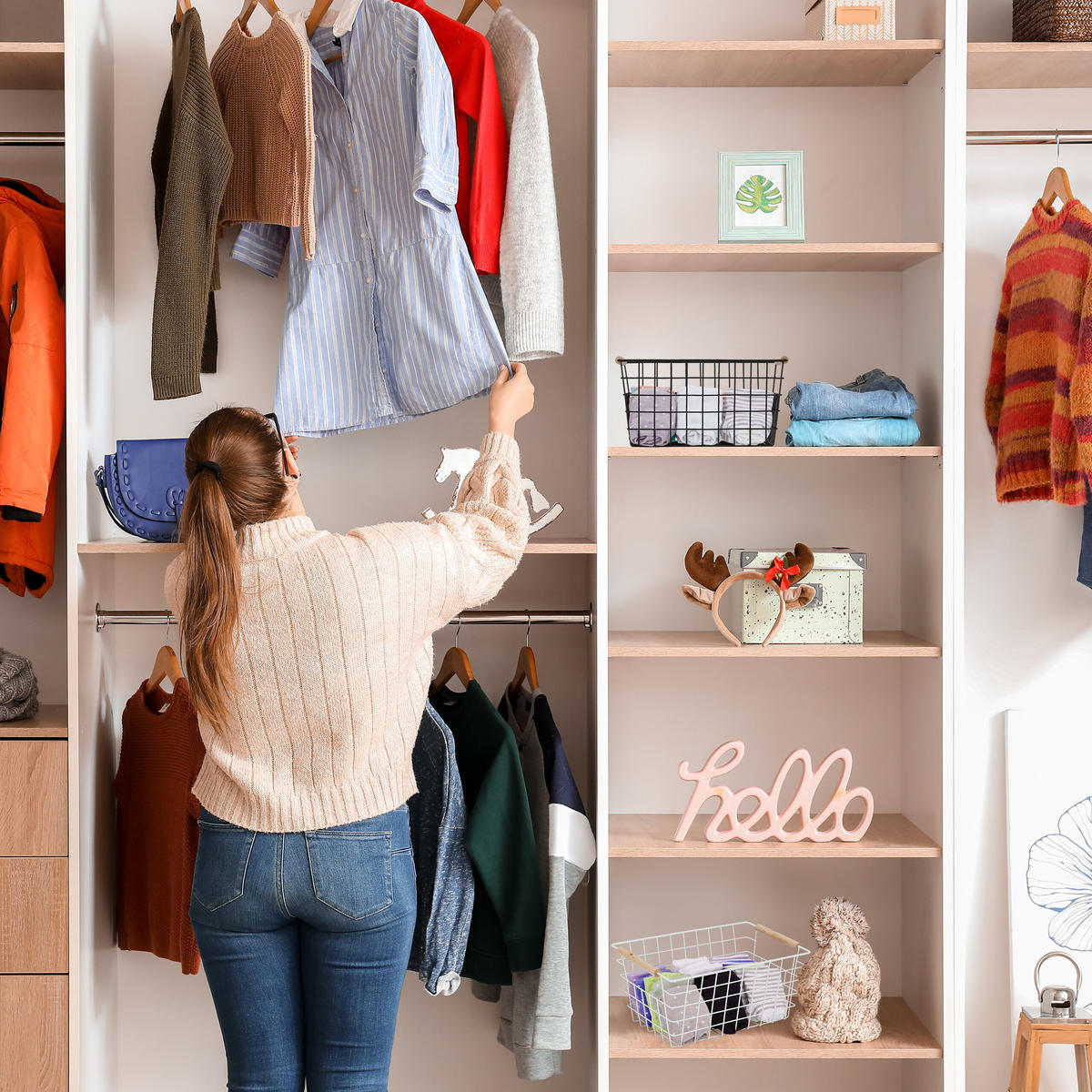 2XDRAHTKORB - Schwarz, Holz/Metall (31/16/21cm) - Relaxdays