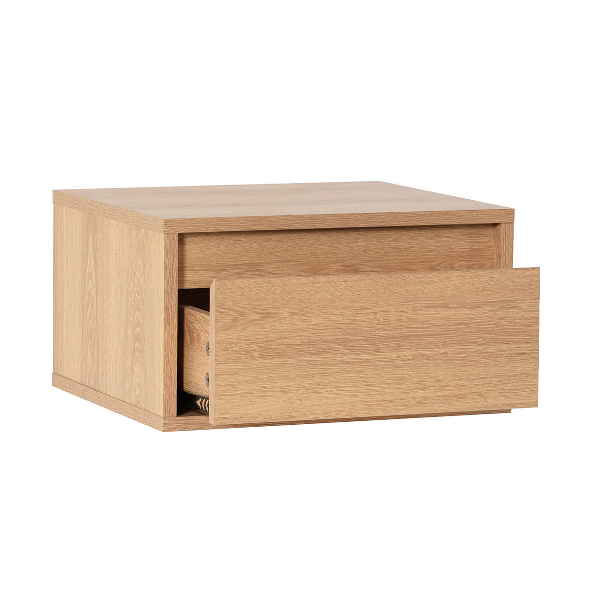 SCHWEBENDER NACHTTISCH Tori Eichenfarbe - Honigeiche, Holzwerkstoff (40/22/35cm) - VS Venta-stock