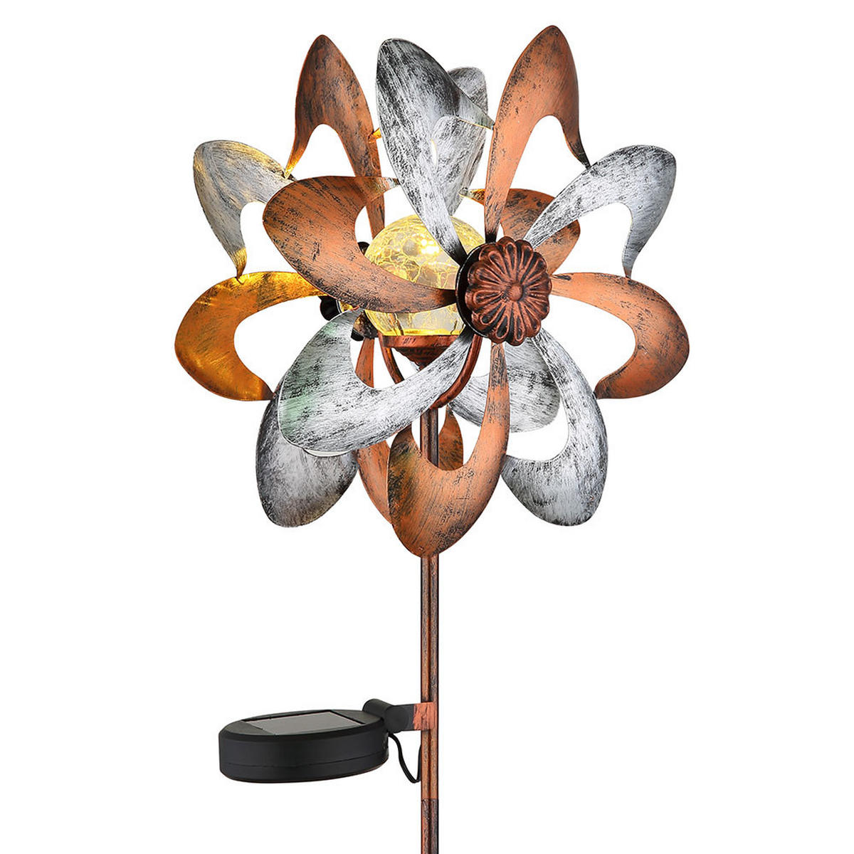 LED AUSSENLEUCHTE Metall Gold 2er Set - Goldfarben, Kunststoff (22/12/92cm) - Globo Lighting