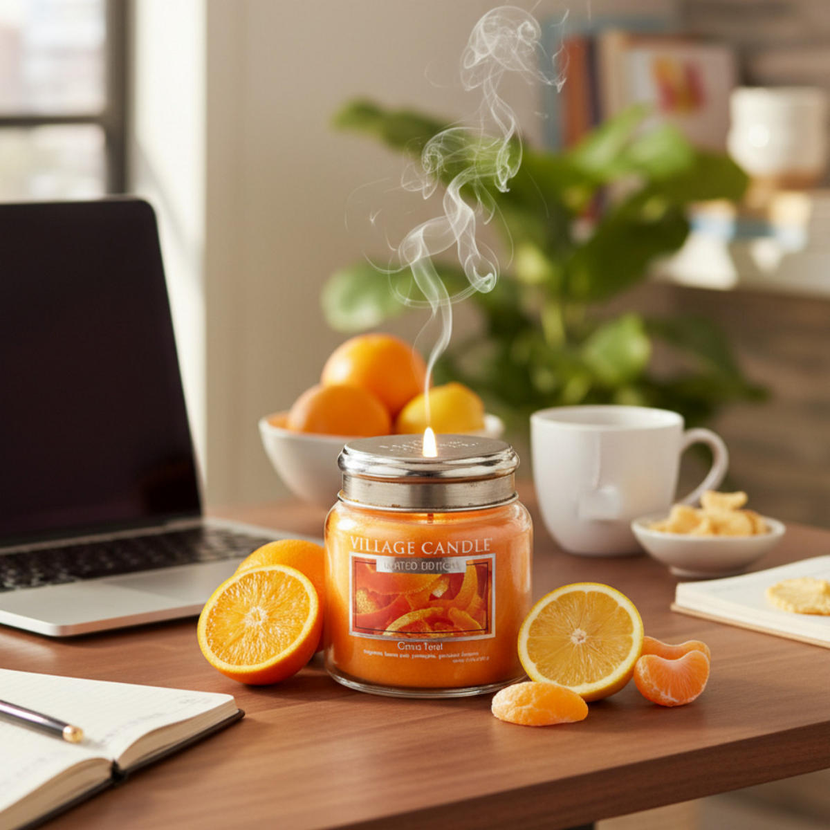 DUFTKERZE Citrus Twist Orange Glas 398 g 1 Docht Zitrus - Orange, Glas (12cm) - Village Candle