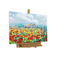 RUČNE MAĽOVANÝ AKRYLOVÝ OBRAZ 93/63 cm, viacfarebný, prírodný a botanický motív - viacfarebná, drevo/textil (93/63cm) - KUNSTLOFT