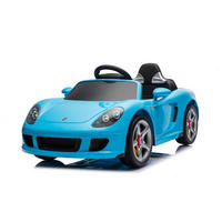 ELEKTROAUTO Porsche Carrera GT blau Fernbedienung Bluetooth 2 Motoren - Blau, Kunststoff (109/59/45cm) - Chipolino