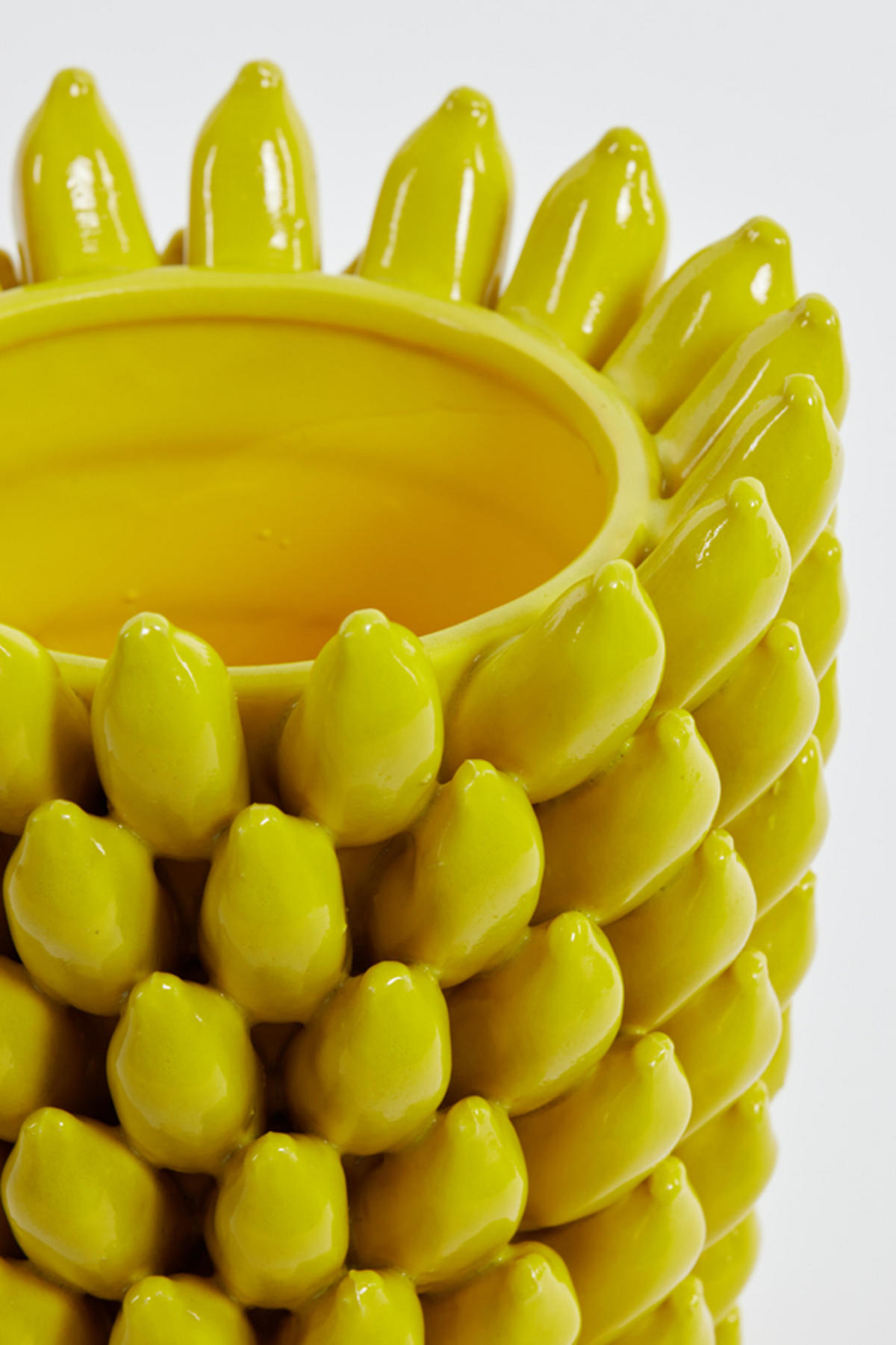 VASE Zita Gelb Ø25/45 cm - Gelb, Keramik (45cm) - Light & Living