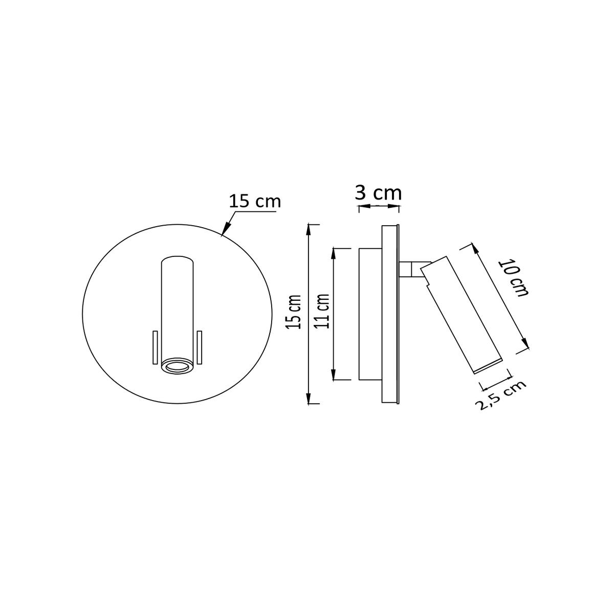 WANDLEUCHTE Bilbao, Silber/Chrom, 15cm - Chromfarben, Metall (15/15/3cm) - KOSILUM