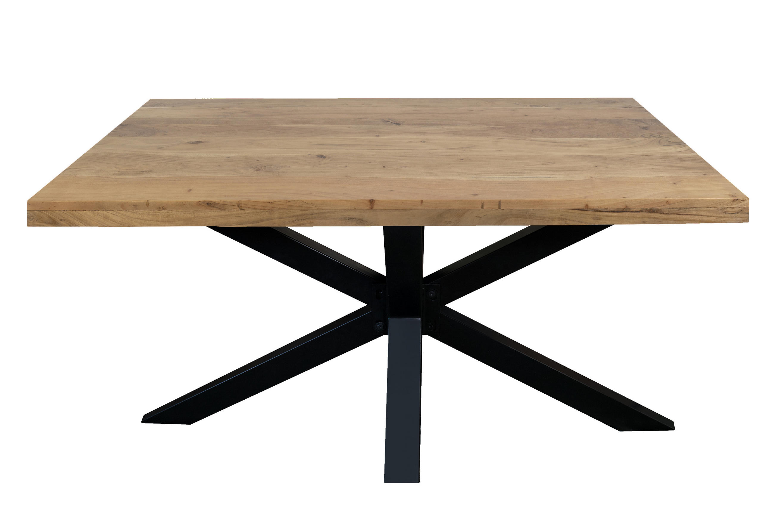 ESSTISCH RIO - Schwarz/Naturfarben, Holz/Metall (100/260/77cm) - SAM