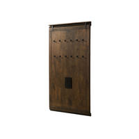 WANDGARDEROBE Mango 100x8x190 braun lackiert RAILWAY #4008 - Braun, Holz (100/190/8cm) - Massivmoebel24