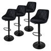 BARHOCKER 4er Set - Schwarz, Metall (47/106/37cm) - ML-DESIGN