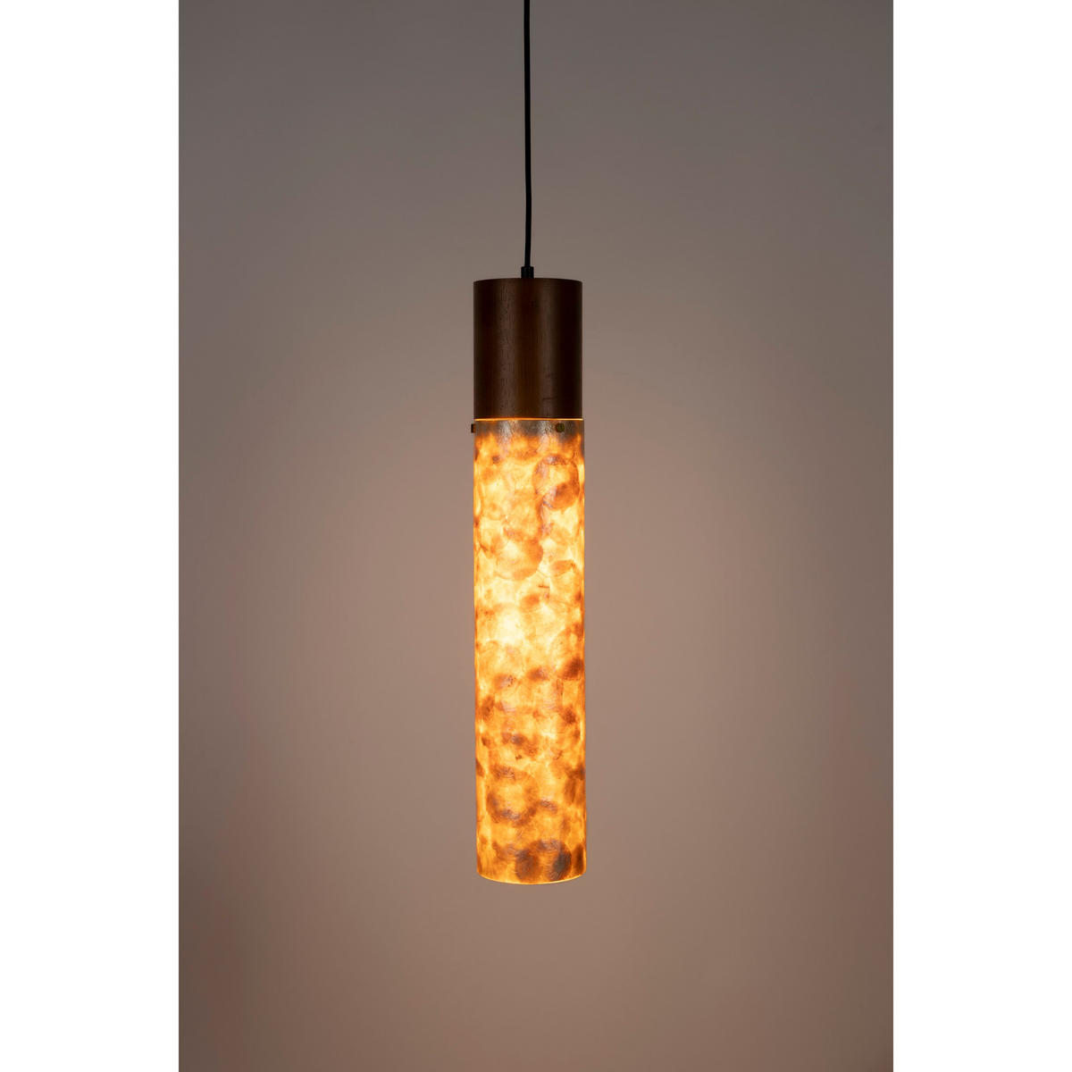 PENDELLEUCHTE Beam - Beige, Holz (65/12/65cm) - Dutchbone