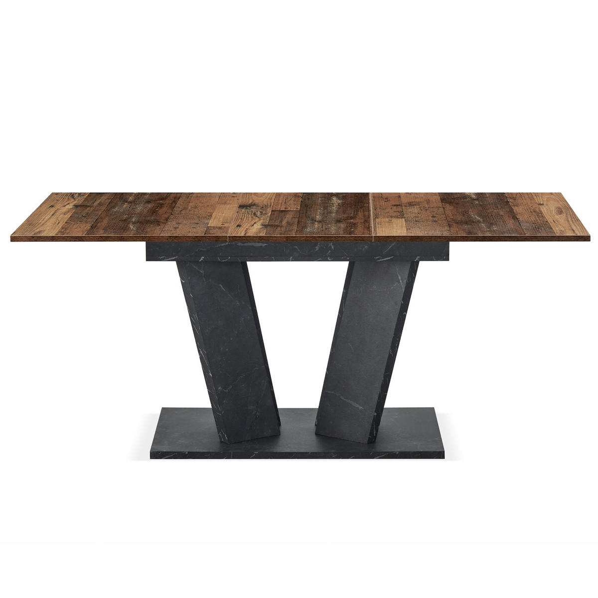 ESSTISCH WILLEM 120-160/80/76 cm - Anthrazit/Sonoma Eiche, Holzwerkstoff (80/120/76cm) - B&D Home