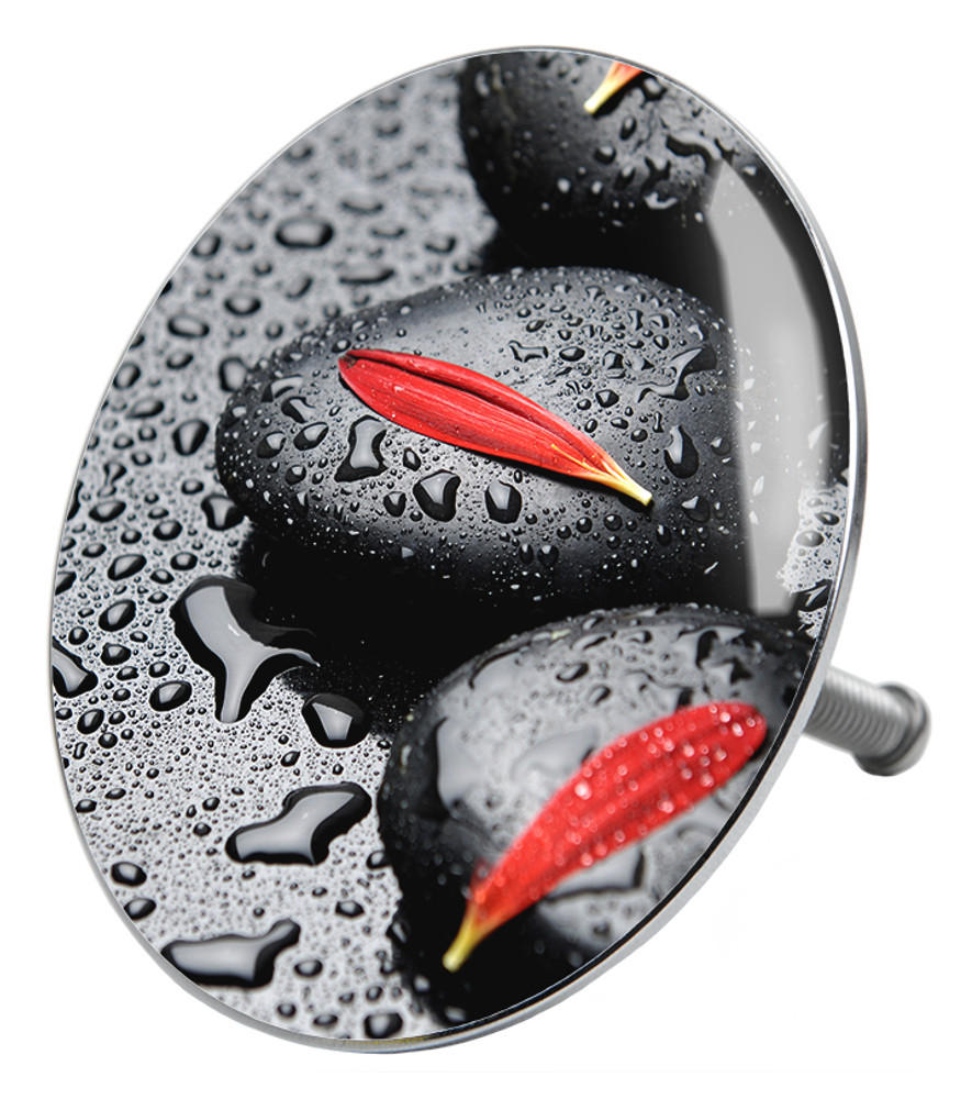 BADEWANNENSTÖPSEL Elegance - Grau, Metall (8/10/10cm) - Sanilo