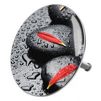 BADEWANNENSTÖPSEL Elegance - Grau, Metall (8/10/10cm) - Sanilo