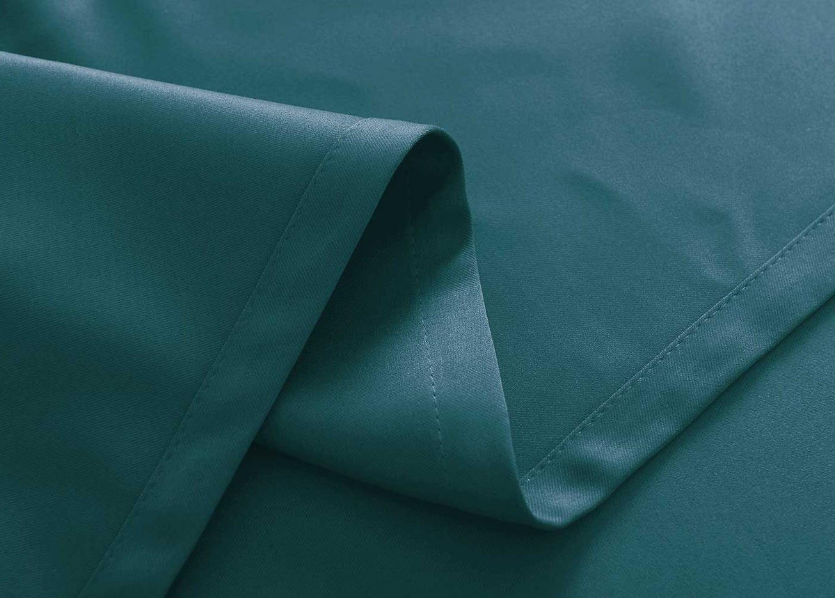 VORHANG 2ER SET NEWYORK HxB 245x295 cm Petrol - Petrol, Textil (295/245cm) - Gardinenbox