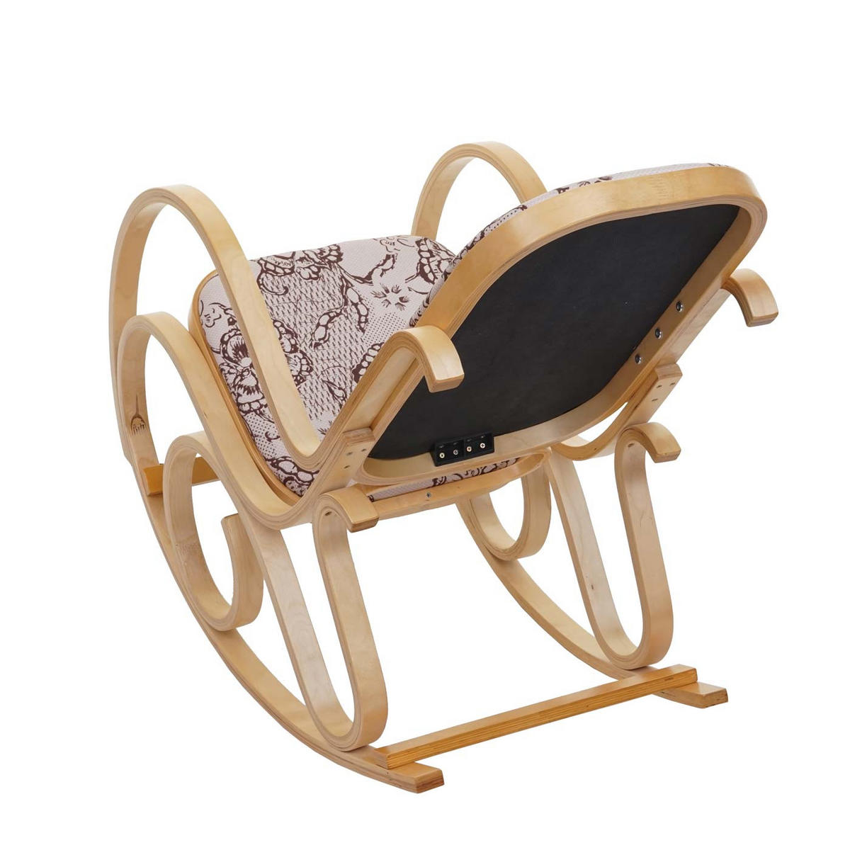 SCHAUKELSTUHL Eiche Dekor, Braun - Eichefarben/Braun, Holz (55/90/96cm) - MCW