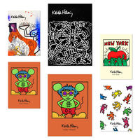 POSTER Set Mit 6 Ikonische Keith Haring Pop Art A3 & A4 Rahmenlos - Klar, Papier (29/3cm) - Nacnic