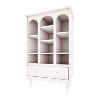 REGÁL NA KNIHY Babushka Biela - biela, kompozitné drevo (84/140/35cm) - Petits-meubles