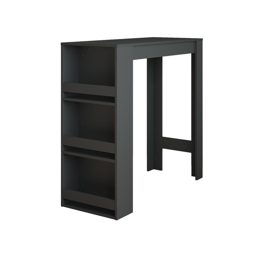 BAROVÝ STŮL Repose Antracit - antracitová, kompozitní dřevo (110/45/106cm) - Vicco