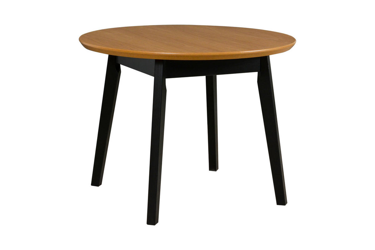 ESSTISCH Oslo 4, 100-130 cm, eiche - Wildeiche, Holz (130/100/75cm) - Leaf Design