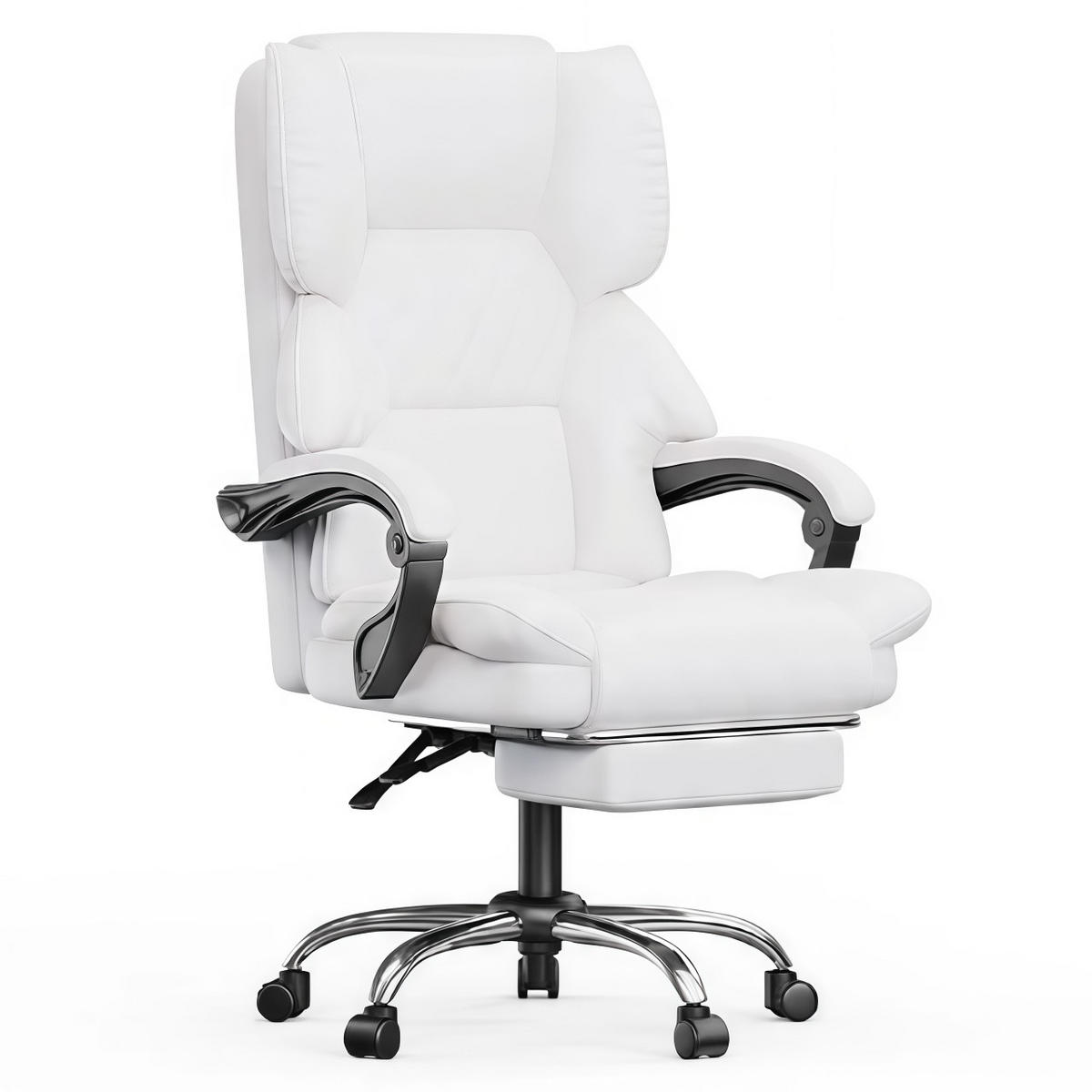 DREHSTUHL Schwarz-Weiß,Ergonomischer Bürostuhl Netz ,Rollen - Weiß, Metall (58.5/28.5/61cm) - Rattrix