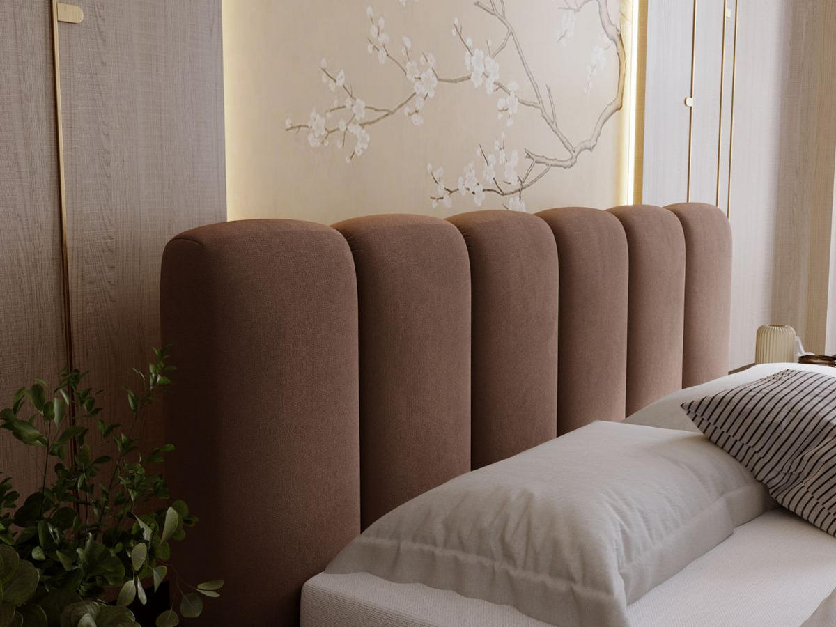 POLSTERBETT Royal 120x200 Braun - Braun, Textil (120/200cm) - Graingold