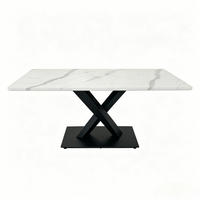 ESSTISCH Weiß/Schwarz 160/80/75 cm - Weiß, Holz (80/160/75cm) - PANGIVO