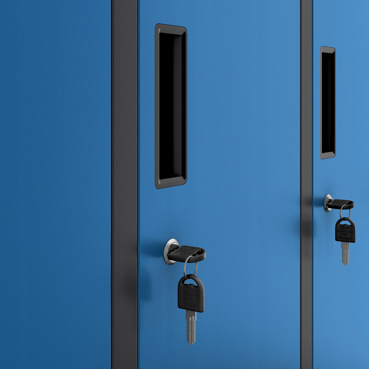 SCHLIESSFACHSCHRANK Bartek - Blau, Metall (136/172/45cm) - Jan Nowak