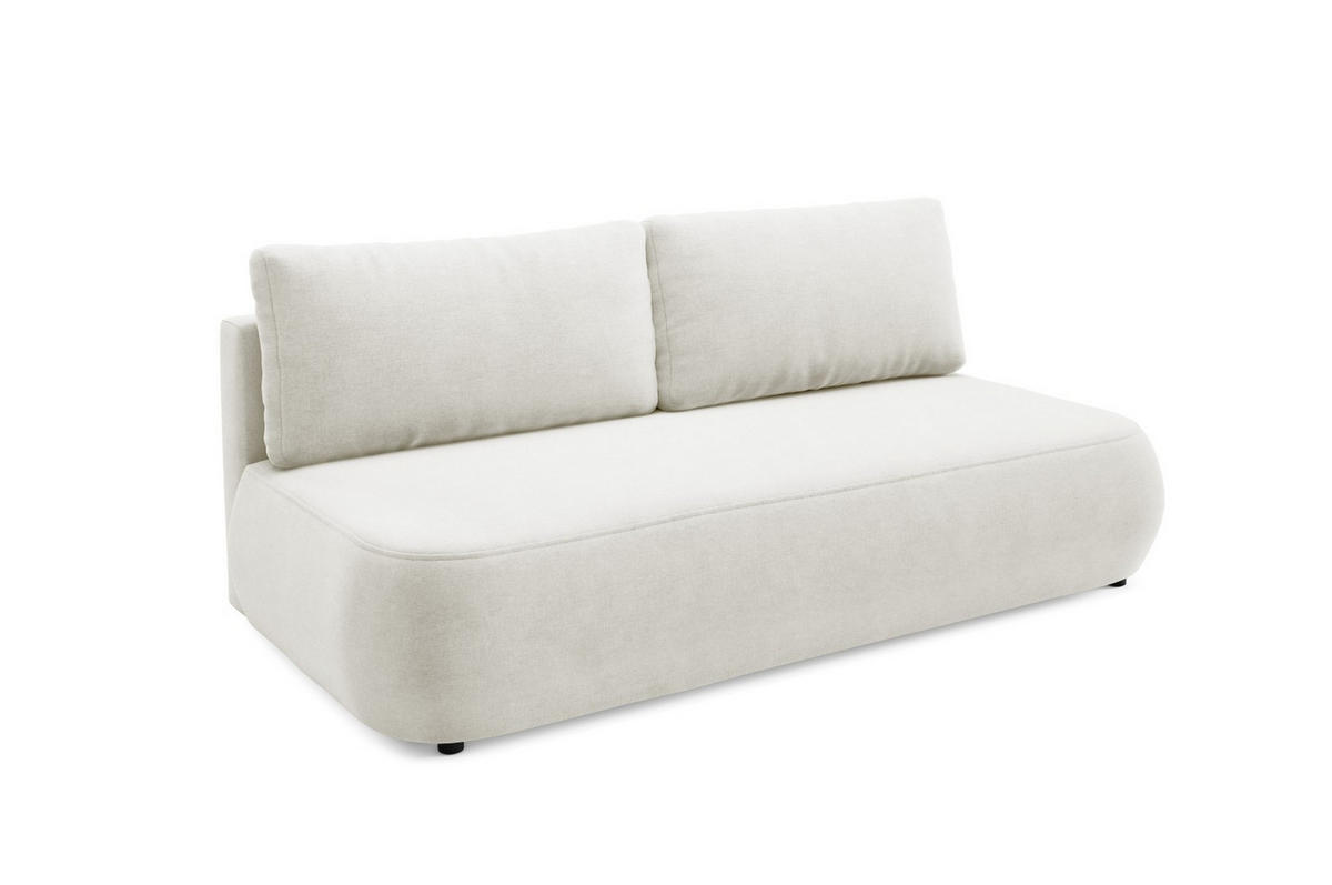 SCHLAFSOFA mit Bettkasten Weiß - Schwarz/Weiß, Holz/Holzwerkstoff (210/82/106cm) - Furnisell