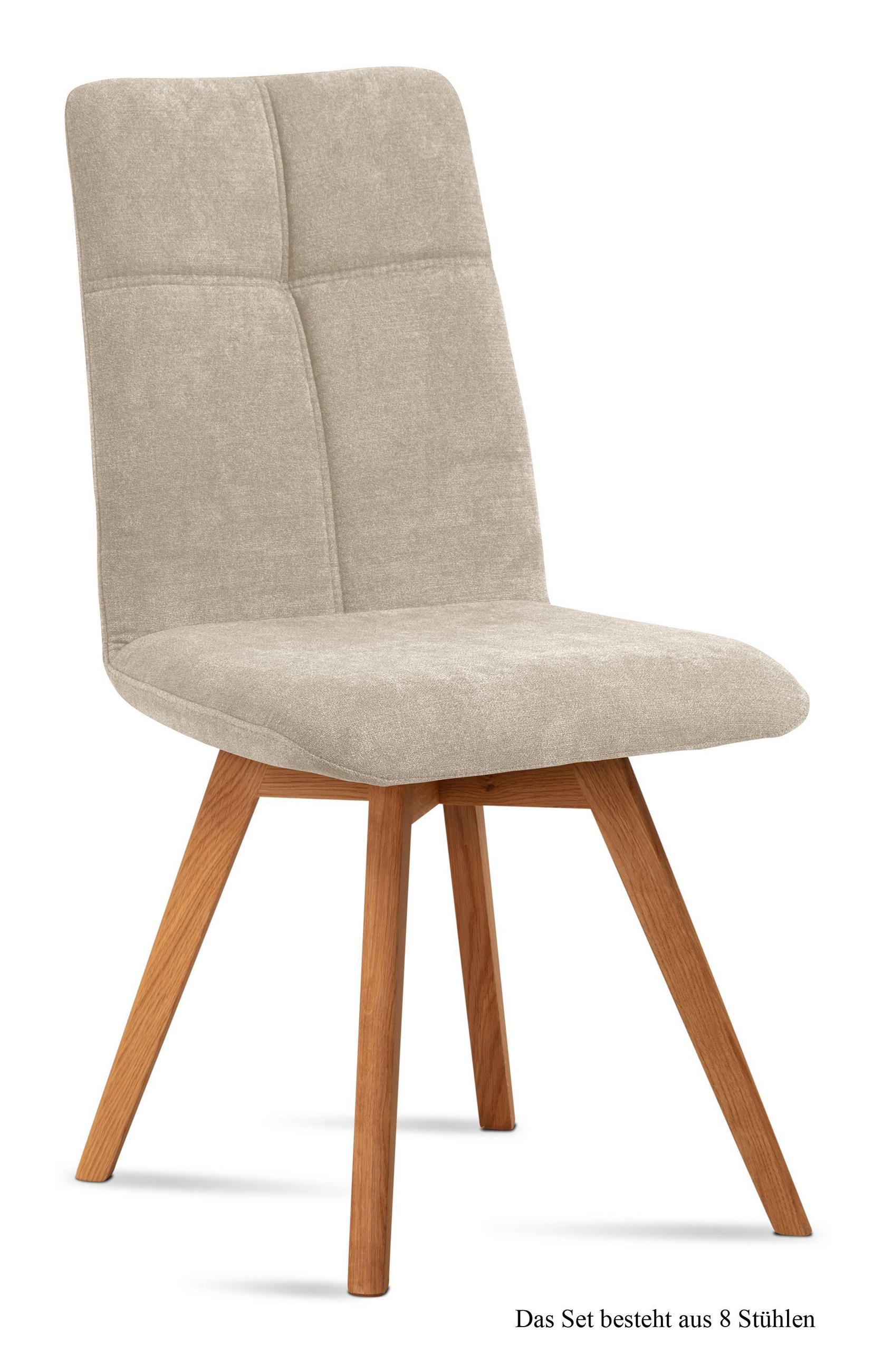 ESSZIMMERSTUHL (8er-Set) Dimut 47x92x60 Eiche geölt/Natur - Eichefarben/Naturfarben, Kunststoff (60/92/47cm) - 58aufmkessel