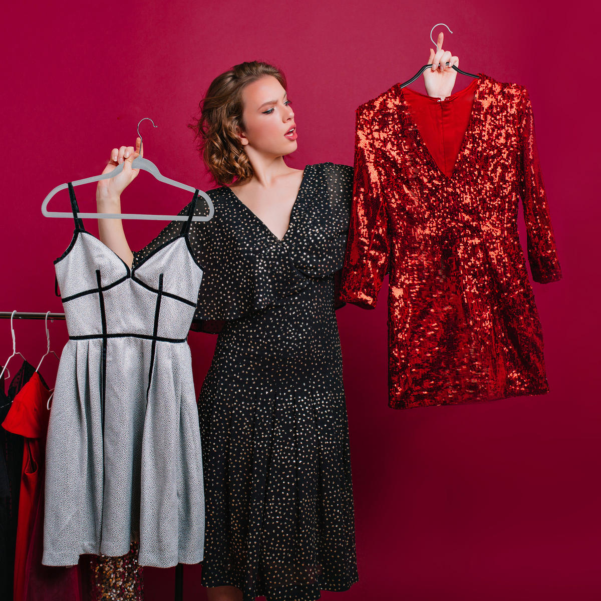 SÚPRAVA vešiakov - čierna, kov/plast (1cm) - Relaxdays