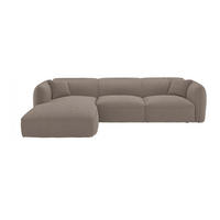 SOFA - 5 Personen - stoff - taupe Camilio - Taupe, Textil (272/165cm) - Vente-Unique