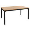 COUCHTISCH Mocca 1 - Schwarz/Braun, Holzwerkstoff/Metall (60/100/50cm) - MIRJAN24