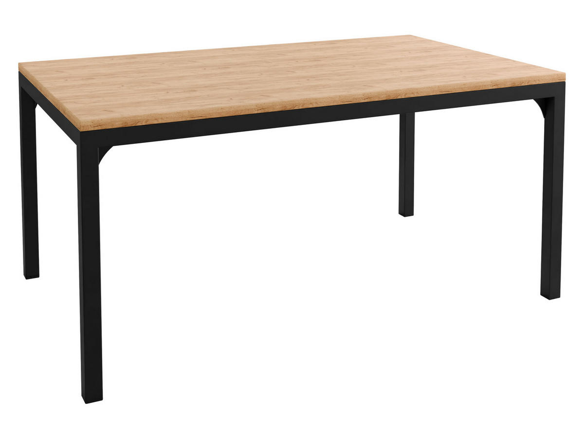 COUCHTISCH Mocca 1 - Schwarz/Braun, Holzwerkstoff/Metall (60/100/50cm) - MIRJAN24