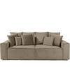 SCHLAFSOFA NAPI III 3-sitzer mit Kissen,Beige - Beige, Holz/Textil (244/89/101cm) - KONSIMO®