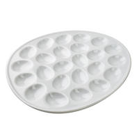 EIERBECHER Basic weiß 35/28/3 cm Porzellan - Weiß, Keramik (28/3/35cm) - Mondex