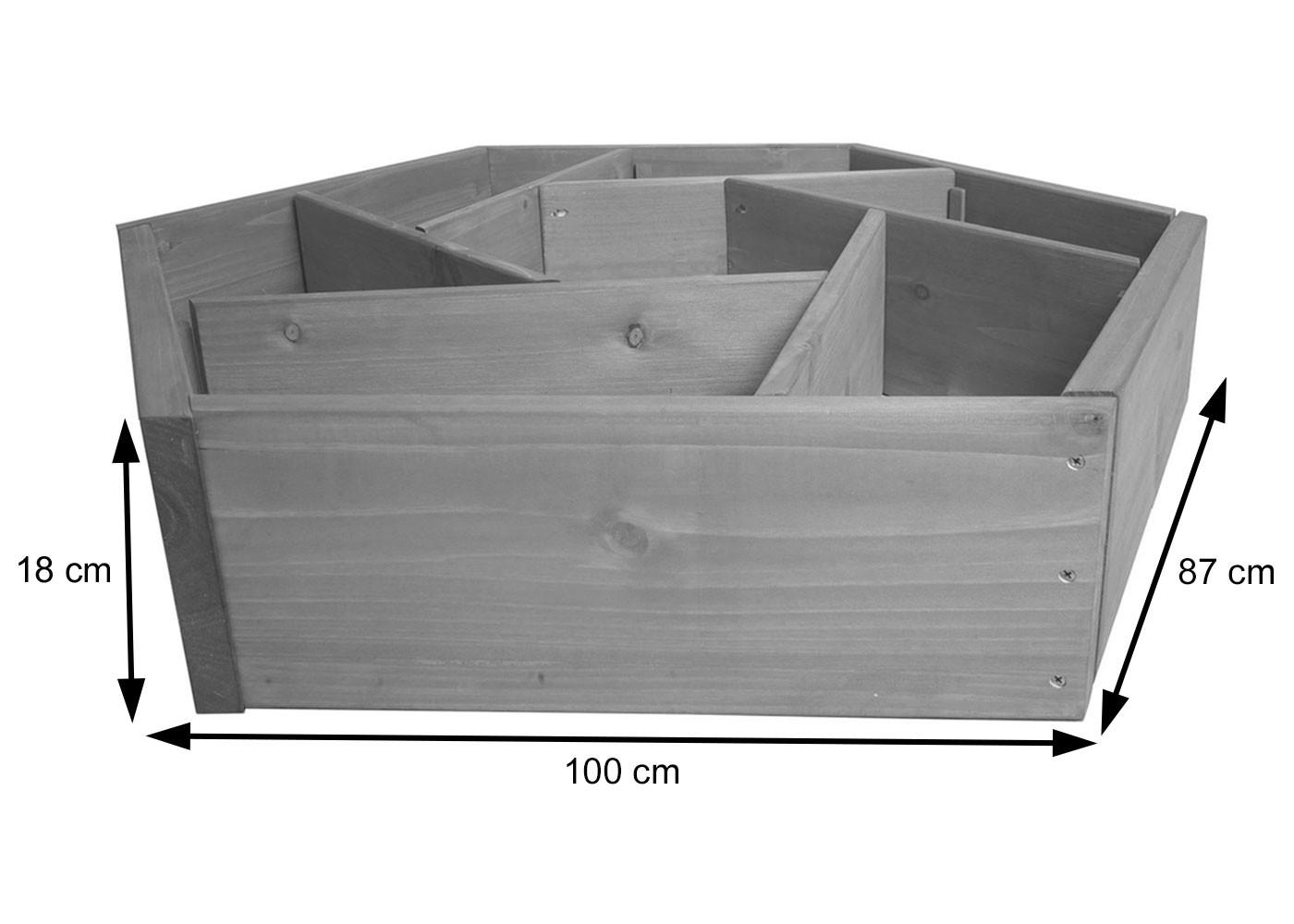 PFLANZKASTEN Braun - Braun, Holz (100/18/87cm) - MCW