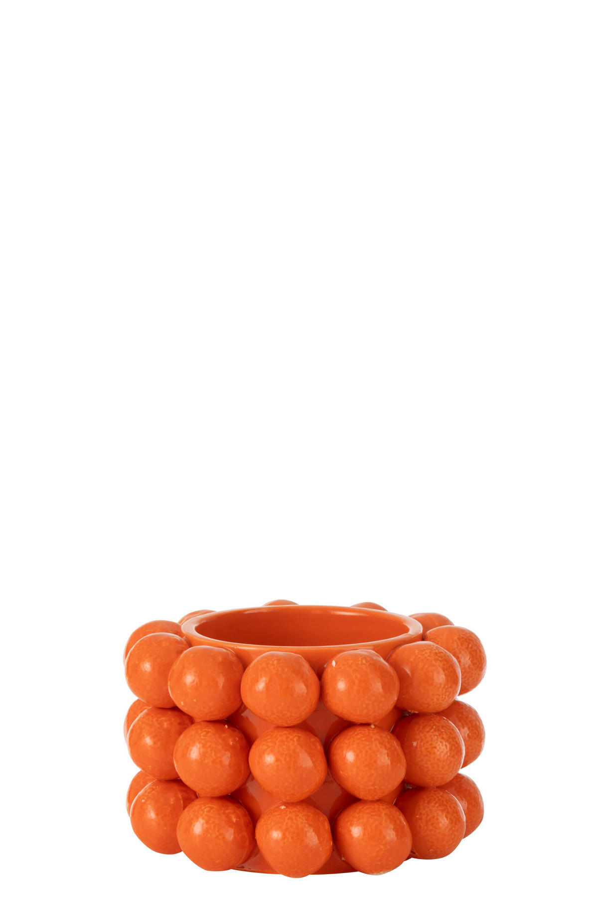 BLUMENTOPF APFELSINE - Töpferei - Orange - S - Ø 15,5 cm - Orange, Keramik (15.5/10.3cm) - J-Line