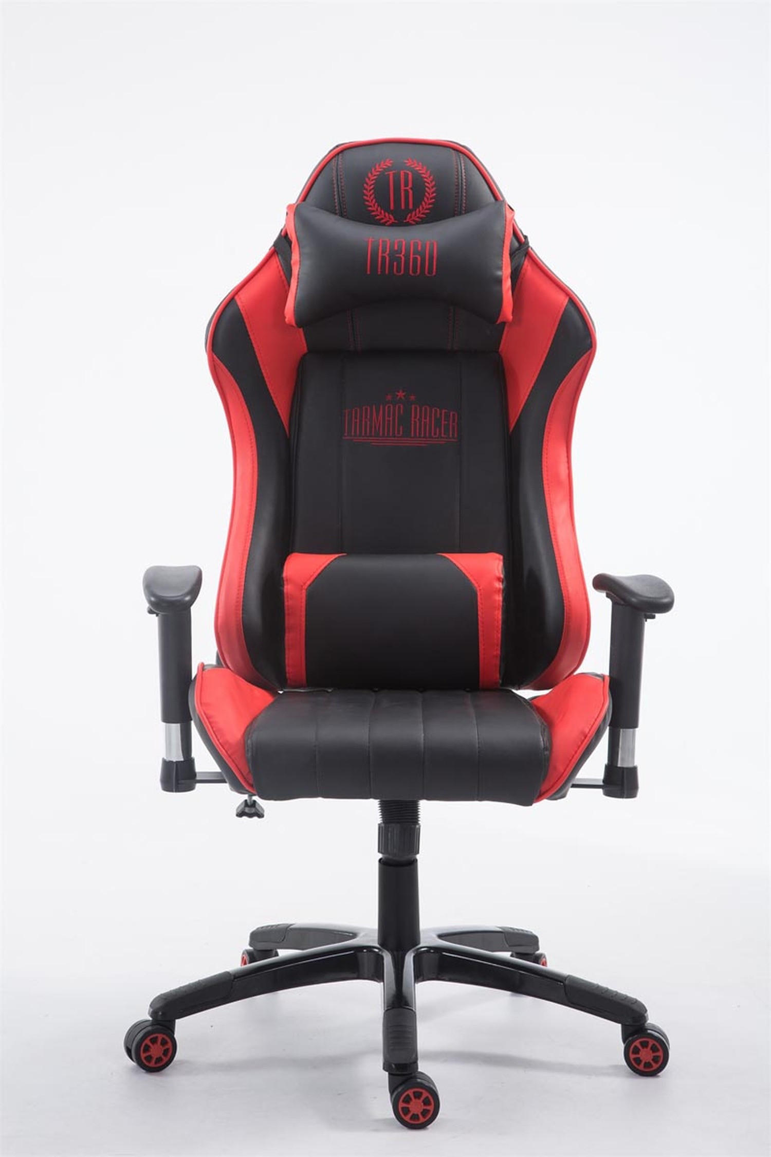 GAMINGSTUHL Shiva 2, Kunstleder Schwarz/Rot - Rot, Kunststoff/Textil (70/132/58cm) - TPFLiving