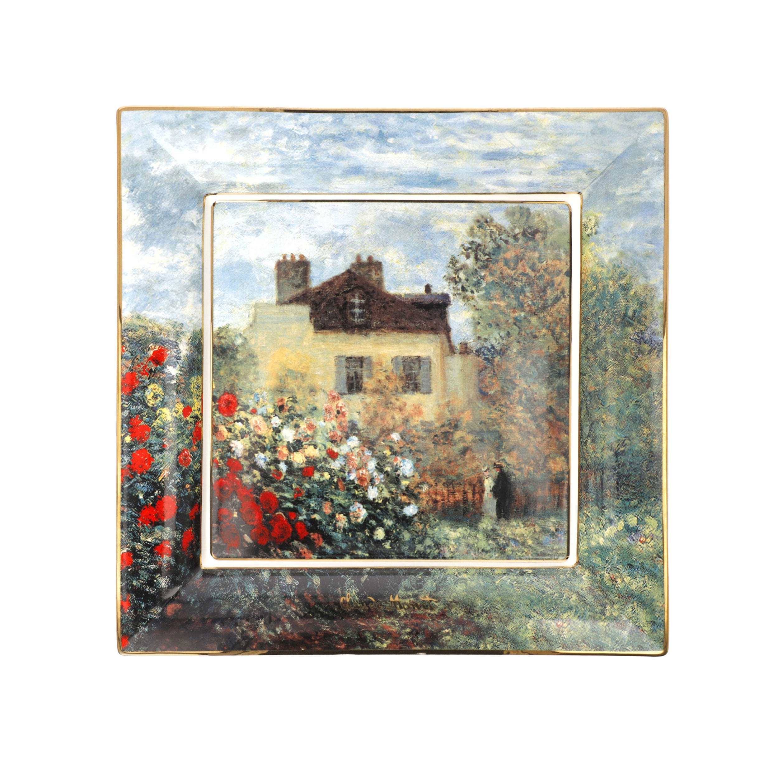 KÜNSTLERSCHALE Claude Monet - Das Künstlerhaus, New Bone China, Bunt, 30 cm - Multicolor, Keramik (3.5cm) - Goebel