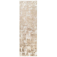 TEPPICHLÄUFER CRYSTAL hellbraun abstrakt 100/250 cm - Hellbraun, Textil (100/250cm) - Tapiso