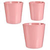 BLUMENTÖPFE Conical pastelfarben 3er-Set - Rosa, Keramik (16.5/16cm)