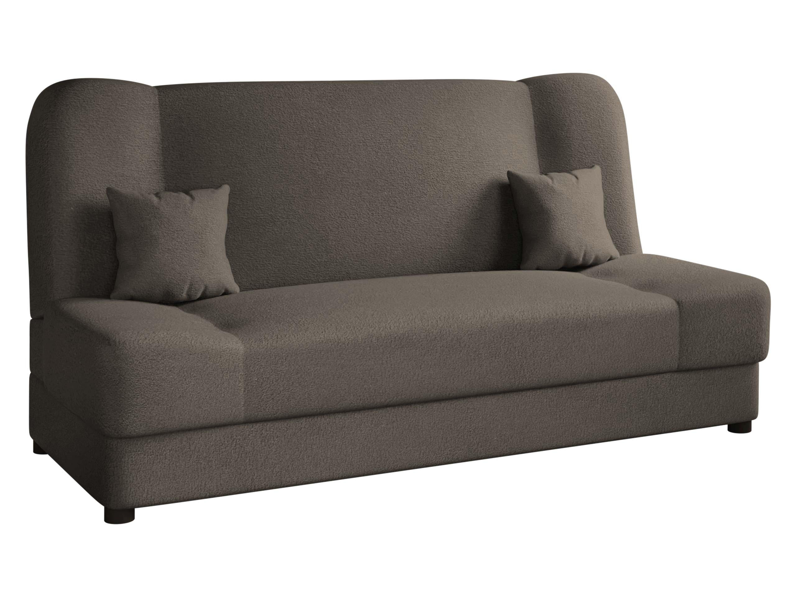 SCHLAFSOFA Jonas - Hellbraun, Holz/Textil (195/86/87cm)