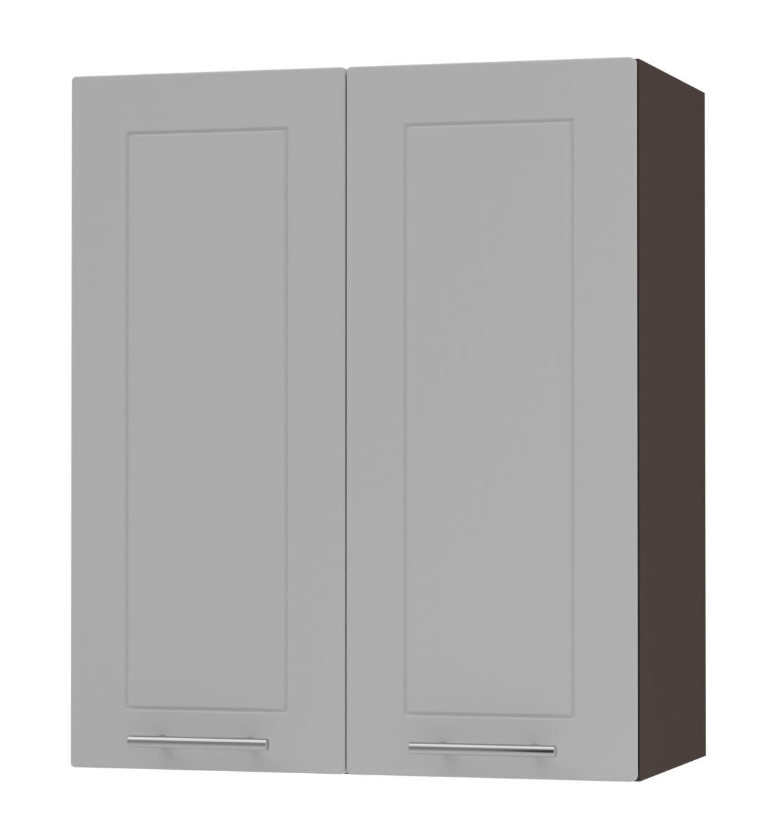 Feldmann-Wohnen Küchenhängeschrank Grau, Dunkelgrau 60x72x32.5 cm