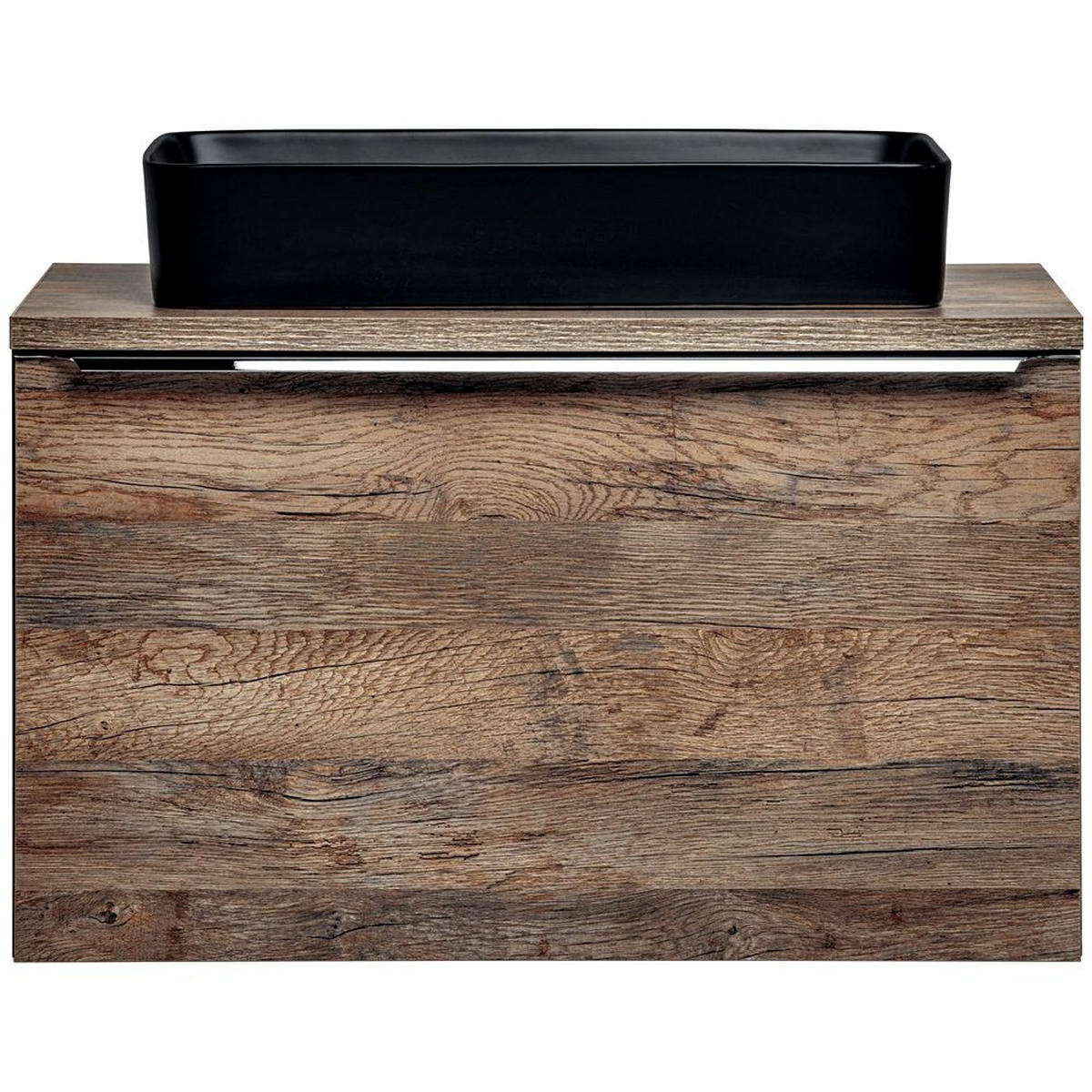 BADMÖBEL-SET 3-TLG. Puebla-56 - Braun, Holzwerkstoff (80/60/46cm) - Lomado