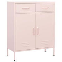LAGERSCHRANK Rosa 80/35/101,5 Cm Stahl - Rosa, Metall (35/101.5/80cm) - vidaXL